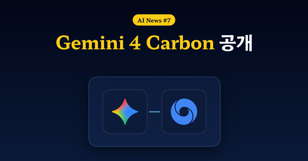 Gemini 4 Carbon 공개